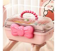 1 pièce Jolie boîte à bijoux à 3 niveaux en forme de nœud, convient pour les accessoires de cheveux, les bijoux, les cosmétiques, applicable pour le salon et la chambre à coucher, organisateur de pinc