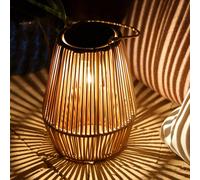 1 pièce Lampe de jardin solaire, lanterne solaire tressée, lumière solaire d'extérieur, convient pour la cour, le patio, le porche, les arbres, la pelouse, l'allée, les fêtes en plein air, la décorati