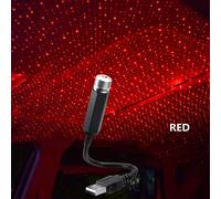 1 pièce Lampe de nuit étoilée, Projecteur de ciel étoilé galaxie LED USB romantique, Convient pour le toit de voiture et le plafond de la chambre Taille UniqueABS