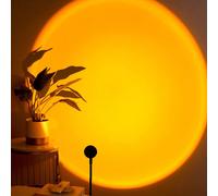 1 pièce Lampe de projection de coucher de soleil à tube souple avec port USB, mini lampe de projection pour la décoration intérieure, fond de photographie, lampe d'ambiance portable Taille UniqueABS