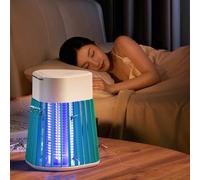 1 pièce Lampe électrique anti-moustiques, lampe anti-moustiques d'intérieur/extérieur avec prise USB, lampe piège à moustiques portable pour la maison, lampe électrique anti-moustiques à photocatalyse