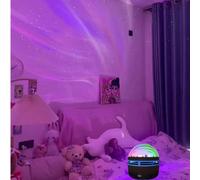 1 pièce Lampe projecteur d'étoiles de galaxie améliorée - Veilleuse alimentée par USB, idéale pour la chambre, les vacances, le mariage, les fleurs, l'anniversaire, la décoration de la maison romantiq
