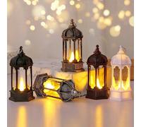 1 pièce Lanterne décorative vintage à main avec pile, lampe de décoration intérieure, décoration de table, décoration de chambre, veilleuse murale, convient pour la décoration de mariage, de fête et d