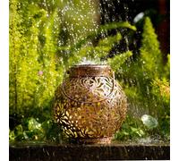 1 pièce Lanterne solaire en fer à pivoines, lampe suspendue à design ajouré, convient pour l'éclairage extérieur du jardin, de la cour et du paysage, luminaire décoratif pendant Taille Unique,Deux paq