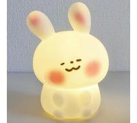 1 Pièce Lapin Blanc En Forme De Source De Lumière Chaude À Led, Mignon Animal De Dessin Animé Lampe Pour Décoration De Bureau, Cadeau Créatif, Lampe De Chevet De Chambre À Coucher Pour Dormir, Lampe D