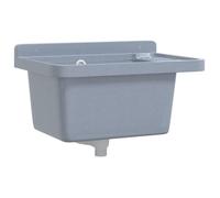 （1 pièce） Lavabo pour montage murale gris 50 x 35 x 24 cm résine,2.4 kg - Éviers & Plonge hfw696202