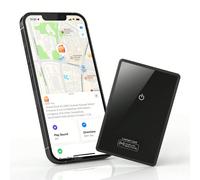 1 pièce Localisateur de carte, alarme anti-perte, traqueur de portefeuille, localisateur GPS, suivi anti-perte, prise en charge de la charge sans fil, compatible avec Find My iOS (compatible avec iPho