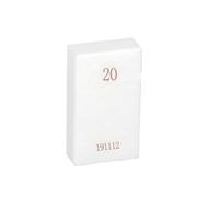 1 pièce, longueur 0,5-100 mm, calibre rectangulaire en céramique, grade 0, calibre personnalisé, outils d'inspection de micromètres et de pieds à coulisse Haute précision(20mm 1pc)