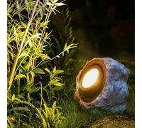 1 pièce Lumière de roche solaire, projecteur LED, lumière de roche solaire extérieure, lumière de jardin étanche, convient pour la cour, le jardin, l'allée, le chemin, la maison, la fête et la décorat