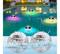1 pièce Lumière flottante solaire extérieure, Lumière flottante d'étang, Boule magique Lumière, Lumière de décoration de jardin, Lumière de paysage de piscine, Lumière flottante de piscine, Lumière fl