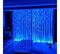 1 pièce Lumières de rideau de fenêtre à LED - Alimentées par USB, 8 modes d'éclairage - Idéal pour le mariage, la fête, Noël et la décoration d'Halloween 3x1M,3X2M,6X3M,3X3MPolychlorures de vinyle