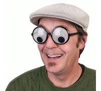 1 pièce Lunettes à monture ronde avec un design d'œil rotatif créatif et amusant, pour selfies, costume de fête, Noël Taille Unique,A,rose,noir,or,vert,2 piècesABS