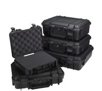1 pièce Mallette de transport rigide étanche pour outils avec mousse prédécoupée, boîte de rangement, organisateur de protection de sécurité, boîte à outils pour quincaillerie 340x270x125mm