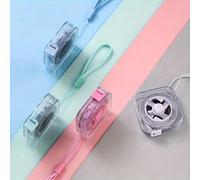 1 pièce Mètre ruban en plastique mignon de 2m/6ft, avec mécanisme de verrouillage rétractable portable et échelle claire cm/pouce, convient pour la couture, l'usage domestique, la mesure de la taille,