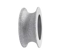 1 Pièce Meule Abrasive Grain 60, Disque Polissage Profil Bord Demi Bullnose | Diamant Meule De Meulage, Diamètre 3 Pouces(30mm)