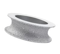 1 Pièce Meule Abrasive Grain 60, Disque Polissage Profil Bord Demi Bullnose | Diamant Meule De Meulage, Diamètre 3 Pouces(20mm)
