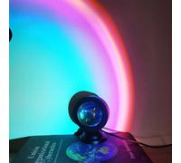 1 Pièce Mini Lampe De Table, Lampe De Projection De Et Arc-en-ciel , Décoration D'atmosphère Usb Pour La Photographie De Taille UniqueABS