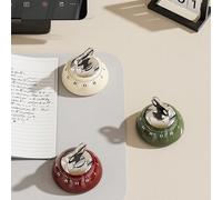 1 pièce Minuterie magnétique de cuisine, minuterie mécanique sans pile, couleur aléatoire rouge,Blanc,vertABS