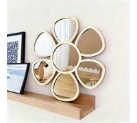 1 pièce Miroir mural en acrylique, miroir de décoration créative pour la maison, miroir vintage pour la décoration de villa, le mur de fond du canapé, le miroir mural de salle de bain, le miroir mural