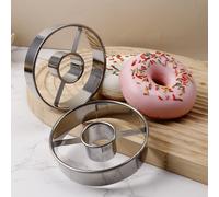 1 Pièce Moule À Beignet En Acier Inoxydable, Coupe-pâte À Pâtisserie Ronde, Compatible Avec Outil De Cuisson Taille Unique,4 pièces,1 pièce - Grande taille 15 cm,Ensemble 3 pièces (S+M+L),1 pièce - Pe