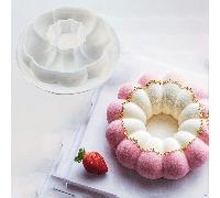 1 pièce Moule à beignet en silicone antiadhésif, moule à gâteau en forme de fleur pour fabricant de mousse à beignets fait maison, fabricant de beignets avec un démoulage facile 1 moule à gâteauSilico