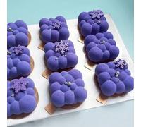 1 pièce Moule à gâteau en silicone 3D à bulles en forme de nuage - 6 carrés. Moule en silicone, plaque de cuisson, convient pour les aliments, les anniversaires, les pâtisseries, les desserts et la dé