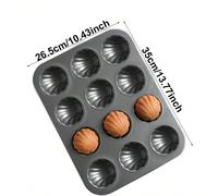 1 pièce Moule à Madeleine japonais en forme de coquillage, moule à gâteau 6/12 cavités antiadhésif, moule à cake, revêtement antiadhésif de haute qualité, convient pour four domestique, moule à gâteau