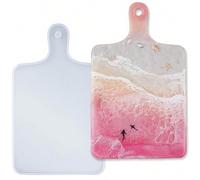 1 pièce Moule de plateau en résine, moule en résine époxy pour planche à découper rectangulaire, grand moule en silicone pour plateau de service, coulée de résine, art de la résine Taille UniqueSilico