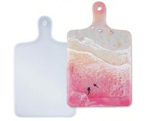 1 pièce Moule de plateau en résine, moule en résine époxy pour planche à découper rectangulaire, grand moule en silicone pour plateau de service, coulée de résine, art de la résine Taille UniqueSilico
