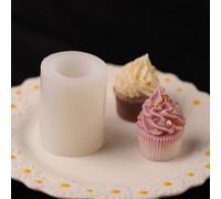1 pièce Moule en forme de gâteau à la crème, de dessert pour la fabrication maison de savon au chocolat, de bougie, de mini-cornets de glace. Moule en silicone Taille UniqueSilicone