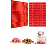 1 Pièce Moule En Silicone À Demi-sphère Rouge En Option Avec 140 Ou 468 Trous Pour Chocolat, Bonbons, Pâtisserie, Aliments Pour Animaux De Compagnie, Outil De Bricolage Pour Gâteau 140 demi-boule/ 2,2