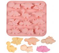 1 pièce Moule en silicone en forme de dinosaure à 12 cavités, bac à muffins, chocolat, bonbons, gâteaux et glaçons Taille UniqueSilicone
