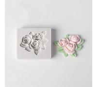 1 pièce Moule en silicone en forme de fleur pour chocolat de la Saint-Valentin, cuisson et fondant Taille Unique,2 piècesSilicone