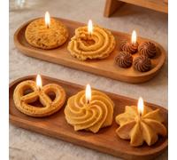1 pièce Moule en silicone pour biscuits/gaufres - résistant à la chaleur, convient pour la fabrication de bougies/savons/pendentifs de bijoux, artisanat pour la Saint-Valentin/anniversaire/saison des