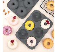 1 pièce Moule multi à carreaux gris donut en forme de gâteau en silicone pain pour DIY Taille UniqueSilicone