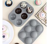 1 pièce Moule sphérique en silicone anti-adhésif de 19,5 cm, moule hémisphérique en silicone pour chocolat, glaçons, chocolat, crème, mousse, gelée Taille UniqueSilicone