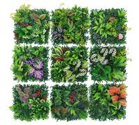 1 pièce Mur végétal artificiel vert, tapis d'herbe verte eucalyptus faux pour décoration murale de pelouse A,B,C,D,E,M,Y,G,H,F,I,Pelouse verte de Milan,Q,T,R,P,K,O,N,W,U,V,J,X,ZPolypropylène