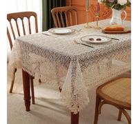1 pièce Nappe brodée 100% polyester, carrée ou rectangulaire, convient pour les fêtes, les mariages, la cuisine 150*150,60*60,90*90,130*130,130*180,150*220,110*160,150*260,110*110graphique,PlantesPoly
