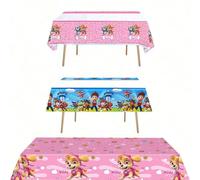 1 pièce Nappe de table Pat'Patrouille Décorations de fête d'anniversaire Chien de dessin animé Nappe de table Fournitures de fête, Parfaite pour la fête, l'anniversaire, la décoration de vacances Napp