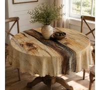 1 pièce Nappe en bois rustique, nappe imprimée de style ferme rétro, tissu imperméable convenant pour la salle à manger, la cuisine, les pique-niques en plein air, la décoration de la maison 210X150cm