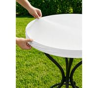 1 pièce - Nappe extensible en spandex blanc 6FT, housse de table rectangulaire ajustée pour tables de 72 X 30 pouces, nappe élastique lavable pour mariages, banquets, fêtes et événements Convient aux