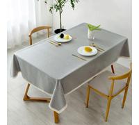 1 Pièce Nappe Imperméable Et Antitache Recouverte De Film Tpu De Couleur Unie Pour Table De Salle À Manger, Table Basse, Bureau À Domicile Et Au Bureau 40*40,140*140,140*180,140*220,140*200,140*300,10