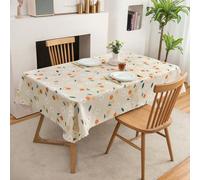1 pièce Nappe rectangulaire à imprimé floral, sans odeur, résistante à l'huile et aux plis. Tissu adapté pour la cuisine, la chambre, la salle à manger, l'extérieur. Nappe de table décorative de style