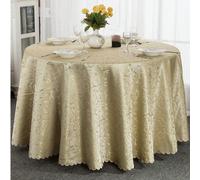 1 pièce Nappe ronde en jacquard vert premium 90 cm rond,140 cm rond,180 cm rond,200 cm rond,300 cm rondPolyester