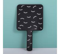 1 pièce Nouveau style Miroir à poignée de dessin animé pouvant être placé dans un sac, miroir de maquillage portatif, surface de miroir haute définition, pratique pour les retouches sur le pouce, le m