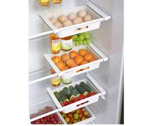 1 pièce Organisateur de cuisine suspendu, boîte de rangement à tiroir pour œufs et fruits de réfrigérateur, boîte de conservateur d'aliments, accessoires de cuisine, étagère organisatrice de réfrigéra