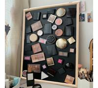 1 pièce Organisateur de maquillage magnétique en ardoise, tableau magnétique en ardoise, tableau d'affichage aimanté pour réfrigérateur, tableau d'ardoise mural pour maquillage, organisateur mural en