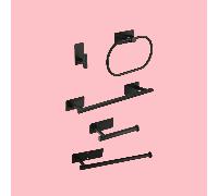 1 pièce Organisateur de rangement de salle de bain, barre à serviettes en acier inoxydable, porte-papier hygiénique et crochets multiples, installation sans perçage Anneau porte-serviettes B,Porte-ser