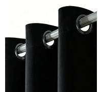 1 pièce ou 2 pièces en option, Rideaux occultants modernes - Intimité, anti-regard, coupe-vent, contrôle thermique, convient pour le salon et la chambre, polyester lavable en machine, œillets en haut,