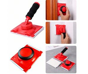 1 pièce Outil de bordure de peinture de précision, brosse de bordure de peinture au latex avec tampon en maille de fibre, poignée rotative, outil de bordure de peinture facile à saisir pour les murs, 